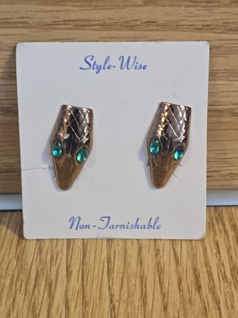 Vintage Style Wise Snake Clip Earrings
